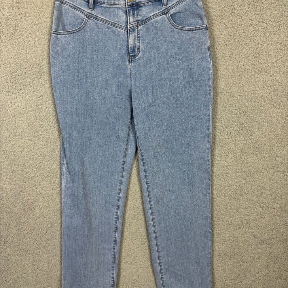 INC Women's Straight Leg Light Wash Denim Blue Jeans Size 12/31 New Without tags